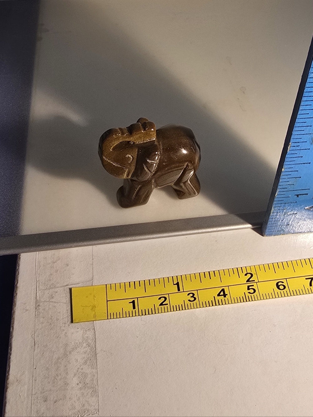 Tiger Eye Elephant Crystal Gemstone - Picture 3 of 5